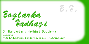 boglarka hadhazi business card