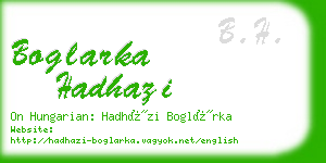 boglarka hadhazi business card